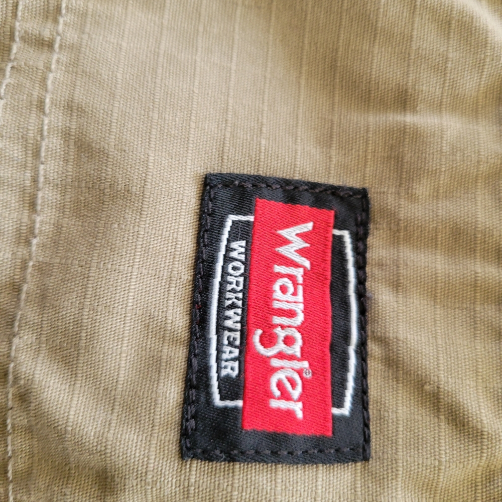 Wrangler Men's Khaki Work Chinos - Light Tan - Picture 2 of 8